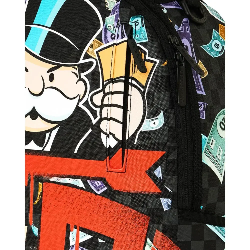 Sprayground Monopoly Time to Go Backpack Unisex Multicolor Shoulder Strap SPR329